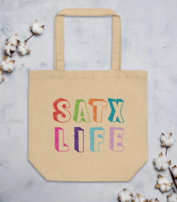 Ditch the Plastic with Our Reusable SATXLIFE Eco Tote